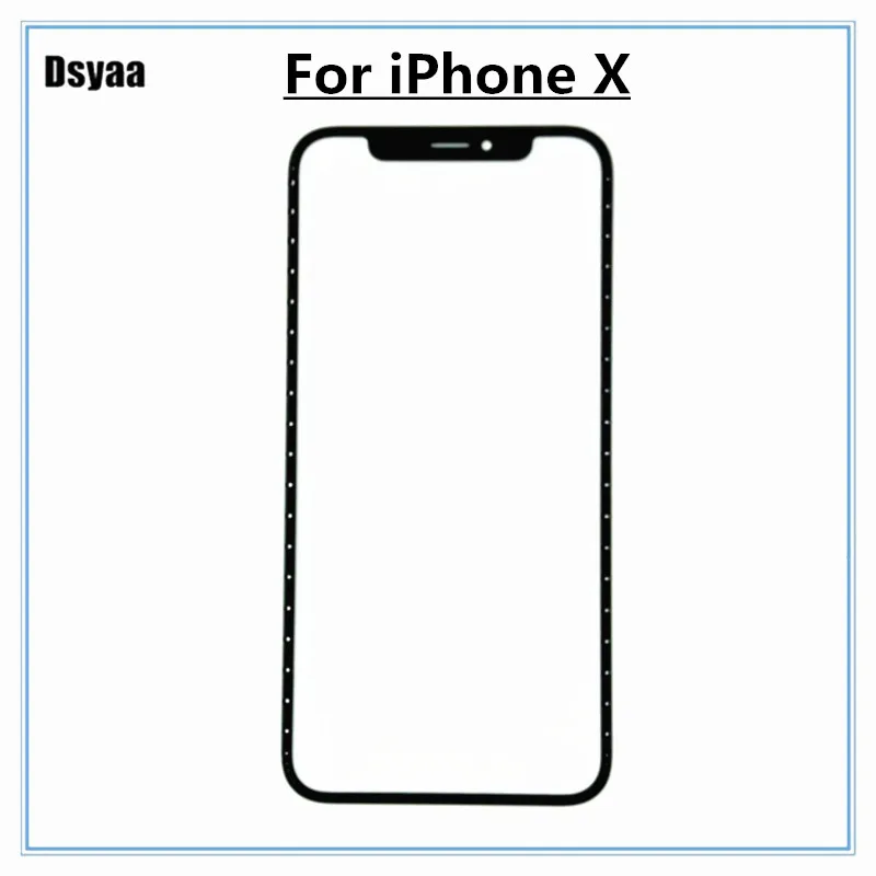5.85 Inch Touch Screen Panel for Iphone X Touch Screen Front Glass Lens Display No Digitizer LCD with 3M Stricker and Tools