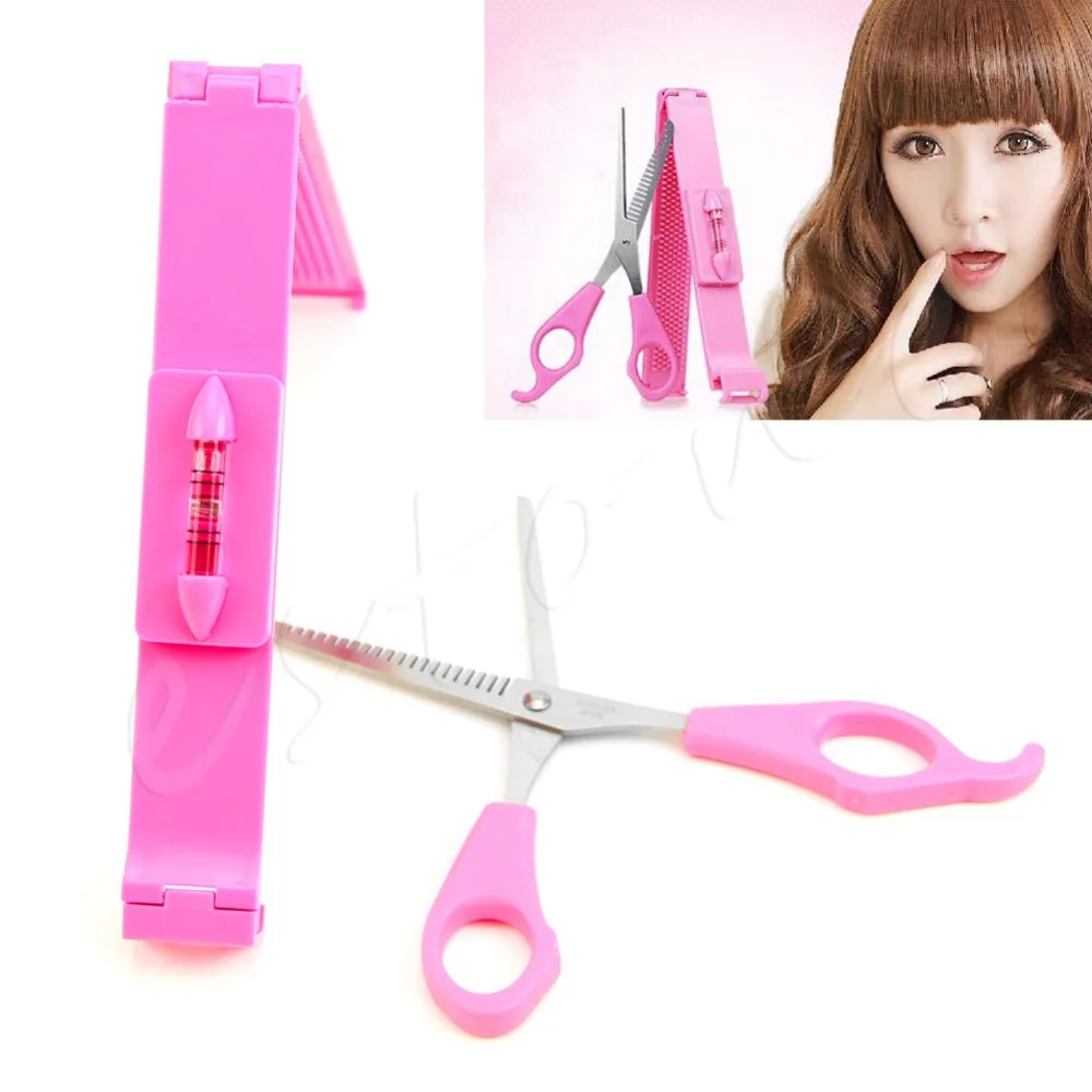 How do you use thinning shears on bangs
