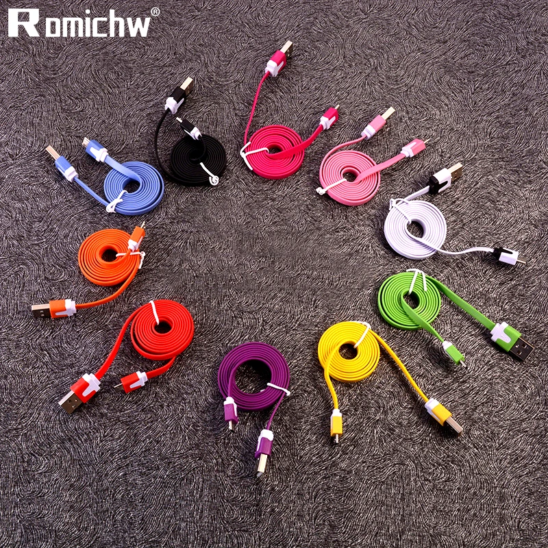 

Romichw Micro USB Cable USB Data Cable Charging Wire Charger For Samsung USB Charger Cord For Xiaomi Mobile Phone Charging Cord