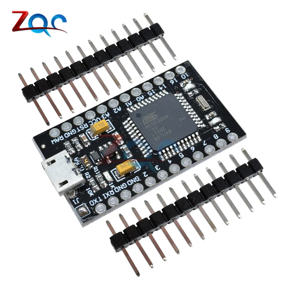Buy ATmega32U4 3.3V 8MHz Nano Pro Micro USB Controller Board For Arduino With Bootloader Mega32U4 Mini Leonardo ATMEGA32U4-AU Module