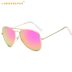 LongKeeper роскошные солнцезащитные очки Для женщин Для мужчин Брендовая Дизайнерская обувь Светоотражающие зеркало солнцезащитных очков
