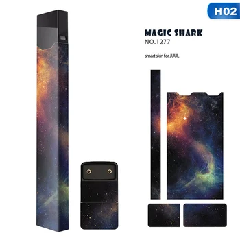 

Magic Shark Sticker 2.5D Stereo Film Electronic Cigarette Sticker Skin Suitable For Juul Case Smart Skin For Juul