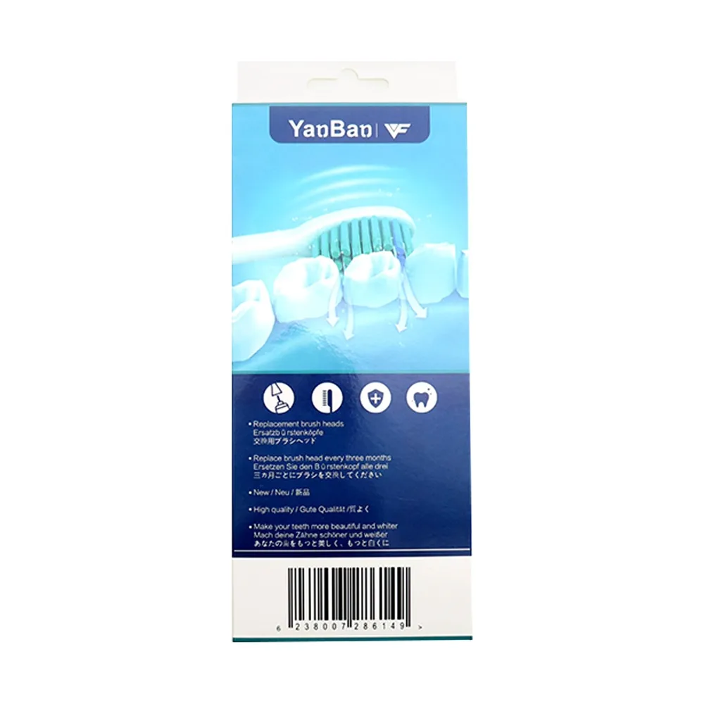 4Pcs/lot Tooth Brush Heads with cap For PHILIPS Sonicare FlexCare Diamond Clean HX6064 HX6930 HX9340 HX6950 HX6710 HX9140 HX6530