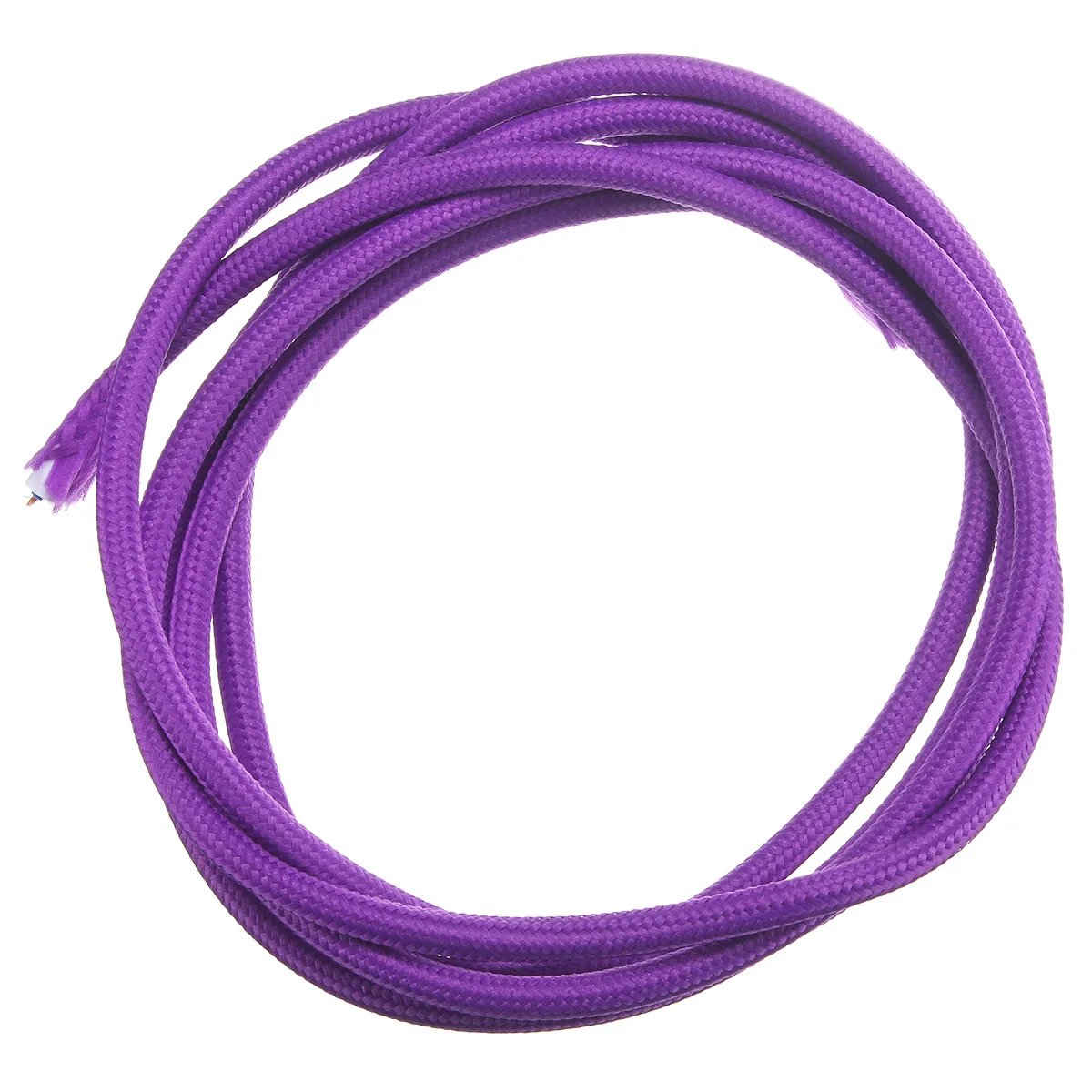 200 см 2 шнура Цвет Винтаж Твист Плетеный тканевый светильник кабель ткань электрический провод для люстры кулон провода ламп - Цвет: Фиолетовый