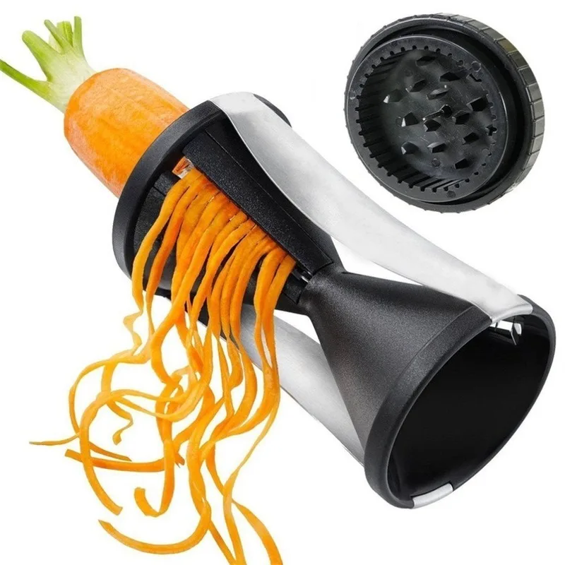

Kitchen multi-function spiral funnel cutter creative rotating hourglass grater fruit and vegetable tools ZP0125951