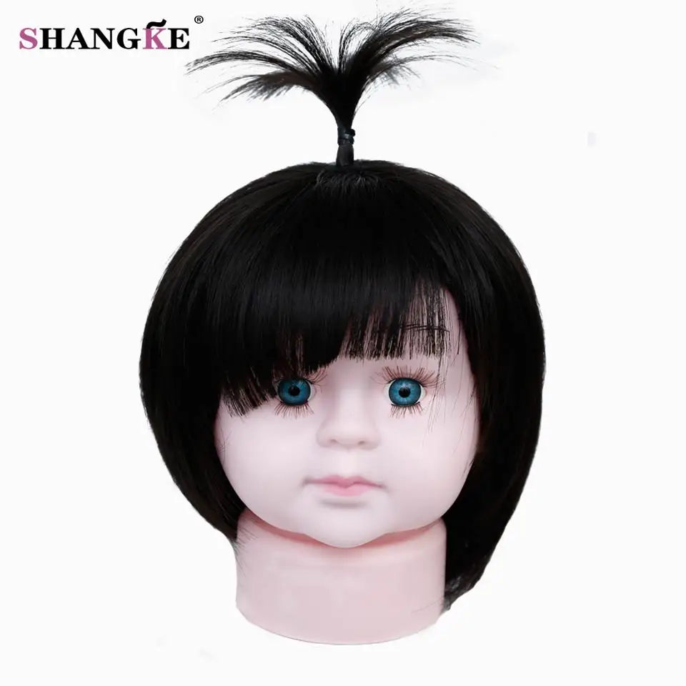 SHANGKE Short Children Wig Bob Hair Wigs For Children Heat Resistant