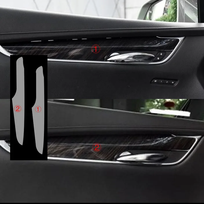Автомобильный Стайлинг Новая внутренняя отделка автомобиля Приборная панель прозрачная лаковая защитная пленка наклейки для Cadillac XT5-18