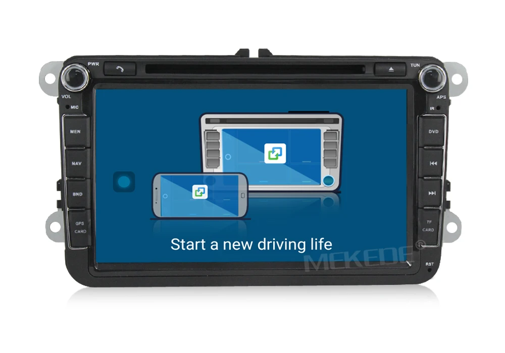 Perfect Android 7.1.2 RAM 2G 2 DIN Car DVD player For VW Passat POLO GOLF Tiguan CC Skoda Fabia Rapid Yet Seat Leon GPS Radio screen+map 20