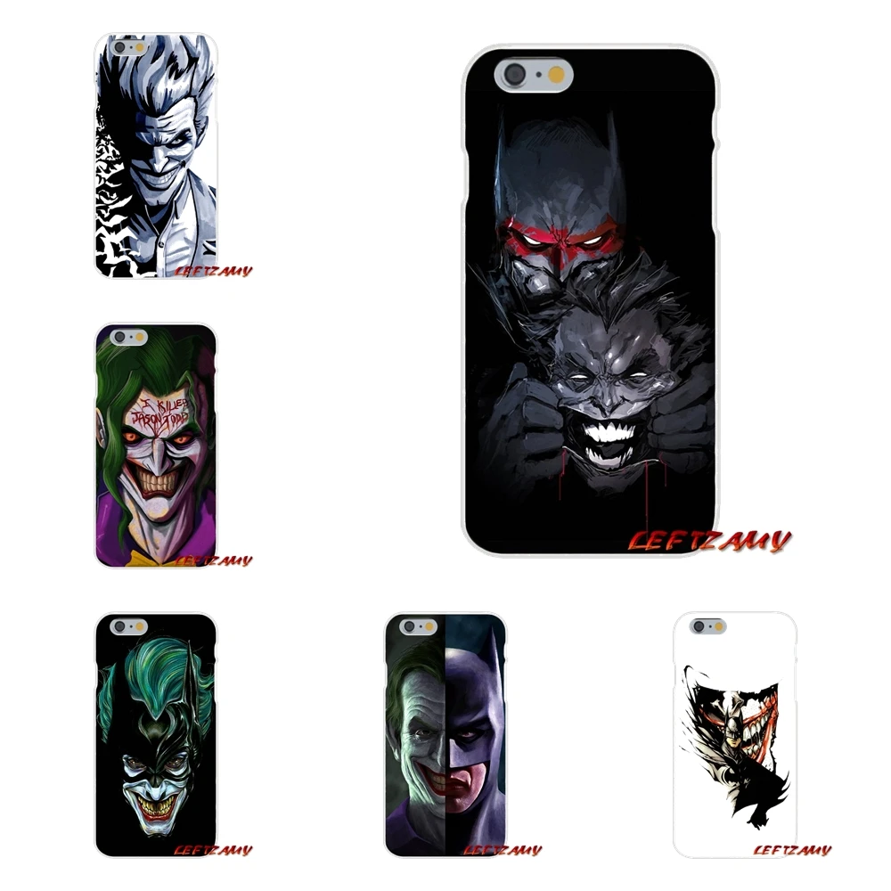Аксессуары чехлы для телефонов iPhone X 4 4s 5 5S 5C SE 6 S 7 8 Plus мультфильм Бэтмен и Джокер |