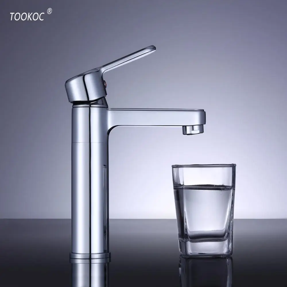 TOOKOC смесители для раковины смеситель холодной и горячей воды с одной ручкой