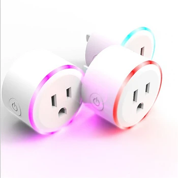 

50 pcs Convenient WIFI Smart Plug US Plug Smart Timing Socket Wireless Outlet control function plug for Smart Home Automation