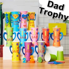 kindergarten lots arts crafts diy toys Dad trophy/medal crafts kids educational for children’s toys gift girl/boy christmas gift