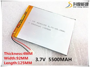 

Polymer battery 9 inches tablet battery domestic the built-in rechargeable battery 3.7V 5500 mah 4092125 free shipping