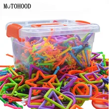 MOTOHOOD 420pcs Plastic Block Magic Building Block Sets Models Building Toy For Children Enlighten Educational Toys