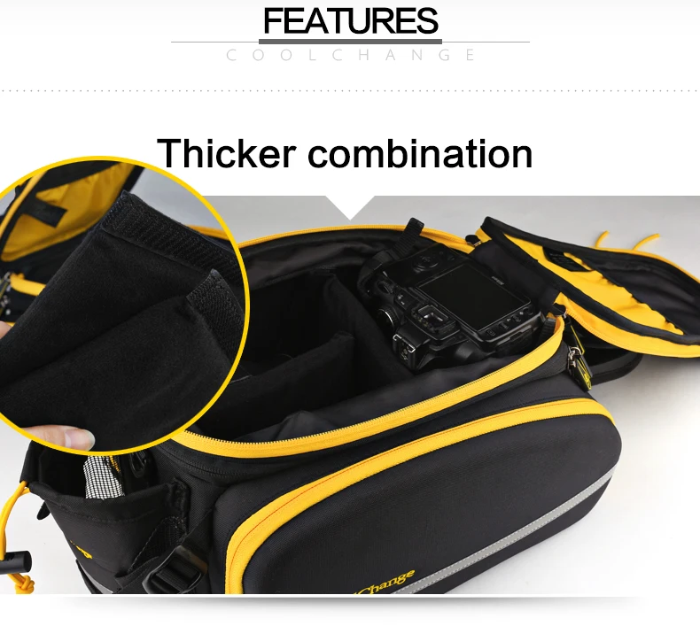 Clearance CoolChange Waterproof Bicycle Bag 35L Multifunction Portable Cycling Rear Seat Tail Bag Bike Bag Shoulder Handbag Accessories 32