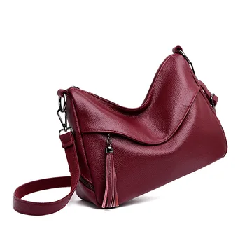

Spring Vintage Genuine Leather Fashion Luxury Women Handbag Leather Shoulder Bags Lady Large Capacity Crossbody Hand Bag C864