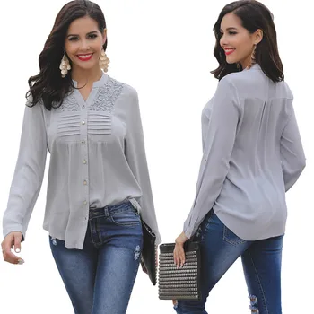 

Women Tops Spring 2019 Korean Fashion Clothing Women Shirt Vintage Casual Office Blouse
