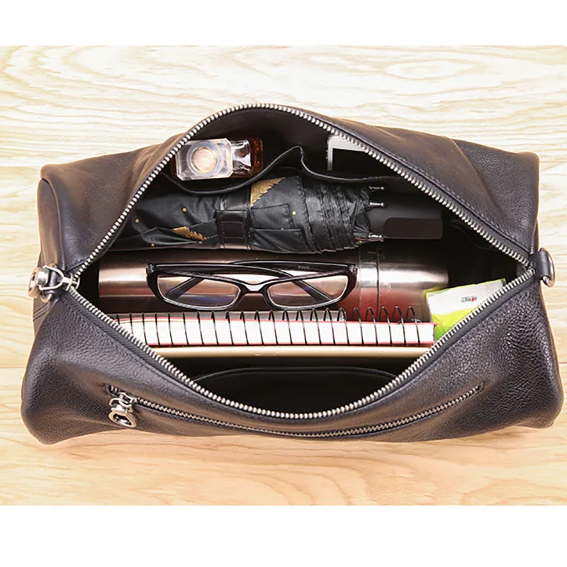 AETOO Leather male bag cylinder packets shoulder oblique cross horizontal men's retro head cowhide bag