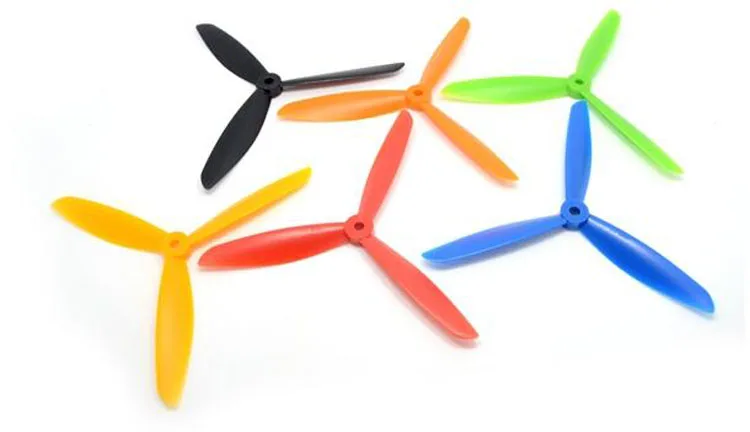 

Yuenhoang 1Pair 7045 3-Blade Propeller Pointed-head Paddle Electric CW CCW RC Drone Colorful Propellers Green/Red/Blue/Yellow