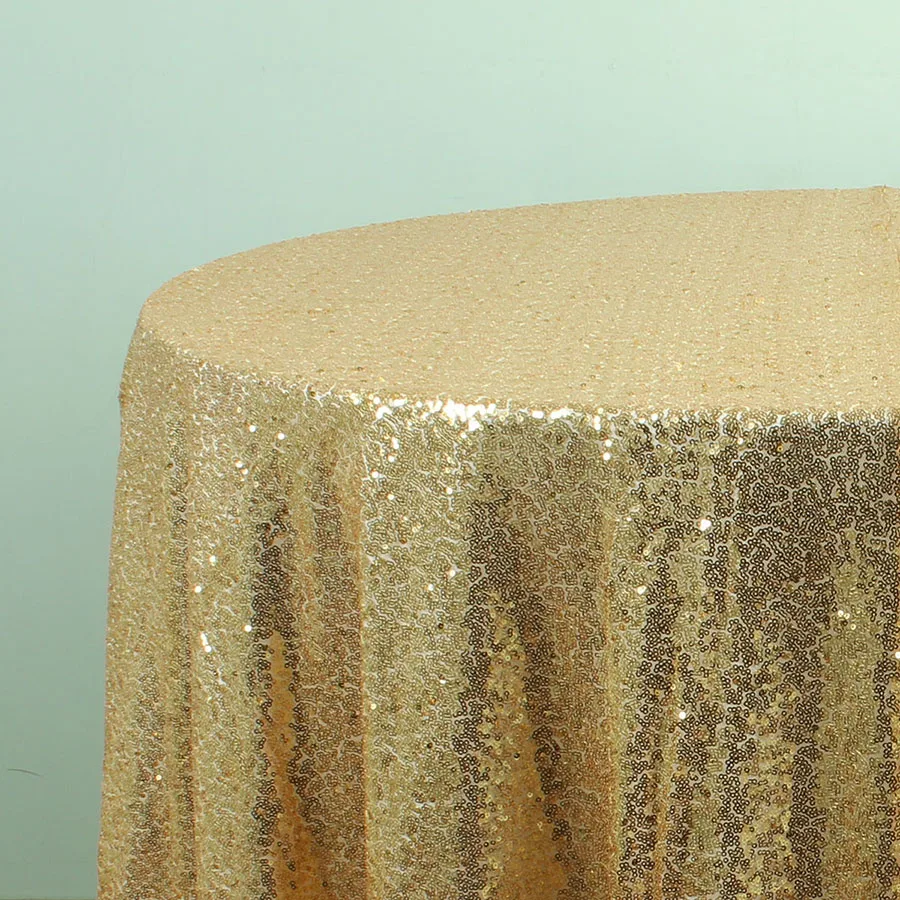 GOLD Sparkly Sequin TableCloths Christmas Birthday Wedding Table