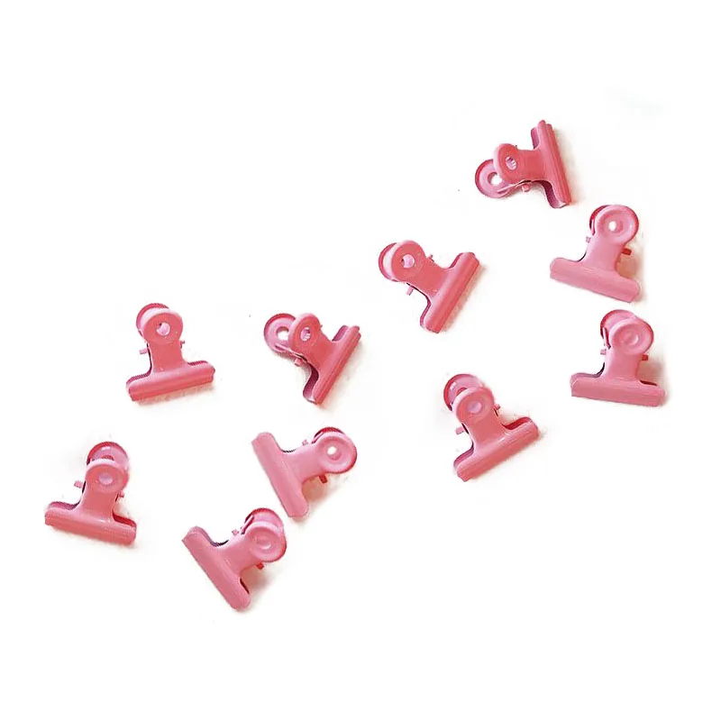 Buy 10 pcs Retro Mini Pink Round Tail Clips Cute Metal