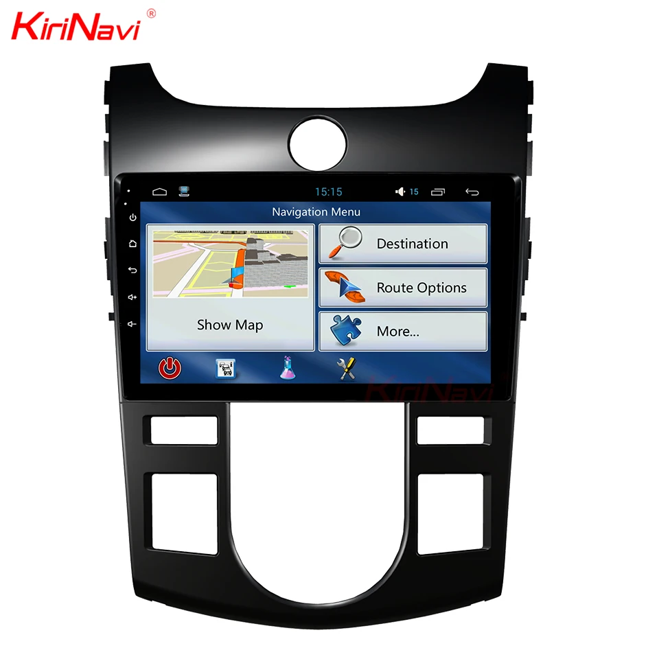 Flash Deal KiriNavi Octa Core Android 7.1 Car DVD Player For Kia Forte Cerato GPS Navigation System Audio Stereo Radio Multimedia Bluetooth 4