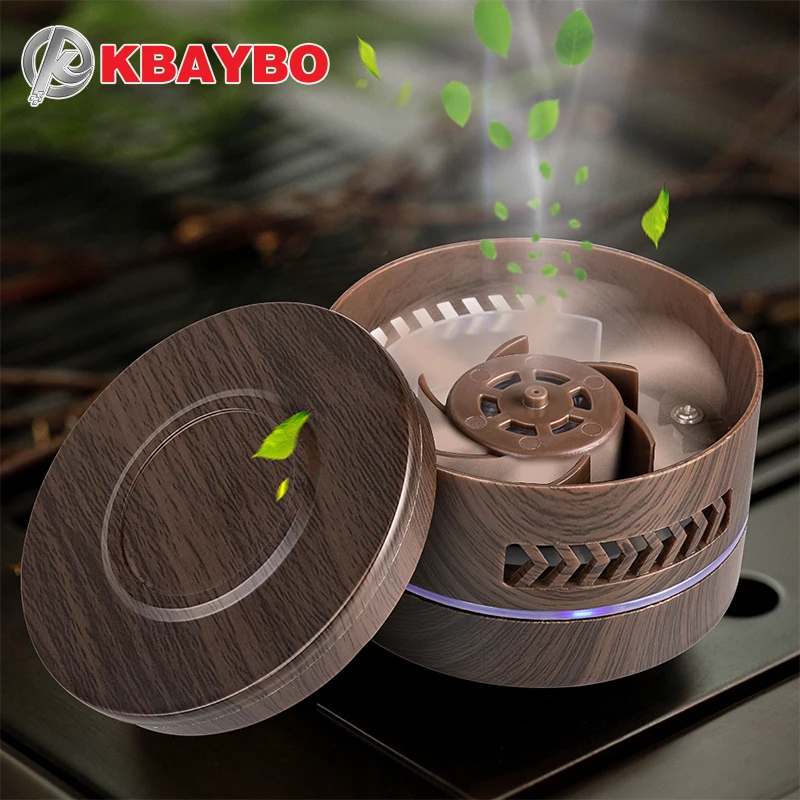 

KBAYBO Mini aroma diffuser fragrance air purifier essential oil diffuser wood grain replaceable battery air cleaner in car home