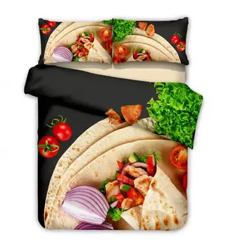 

Burritos Printed Duvet Cover Set 2/3pcs Queen King Bedding Sets Quilt Cover Bedclothes Bed Linen(No Sheet No Filling)