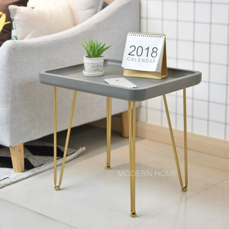Us 199 0 Modern Loft Design Simulate Cement Side Table Sofa Corner Fashion Por Furniture Small Rectangle 1pc In Coffee
