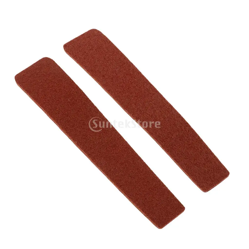 2pcs Cow Leather Archery Bow String Silencer Pads Adhesive Noise Vibration Absorber Strip Outdoor Hunting