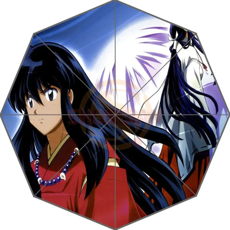 Фиолетовый Новое поступление Inuyasha Аниме Прохладный Зонты удивлен подарок для друга на день рождения - Цвет: Фиолетовый
