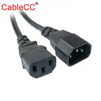 

CableCC IEC320 C13 to C14 Male to Female PC Power Extension Cord Cable 1.8m Wire