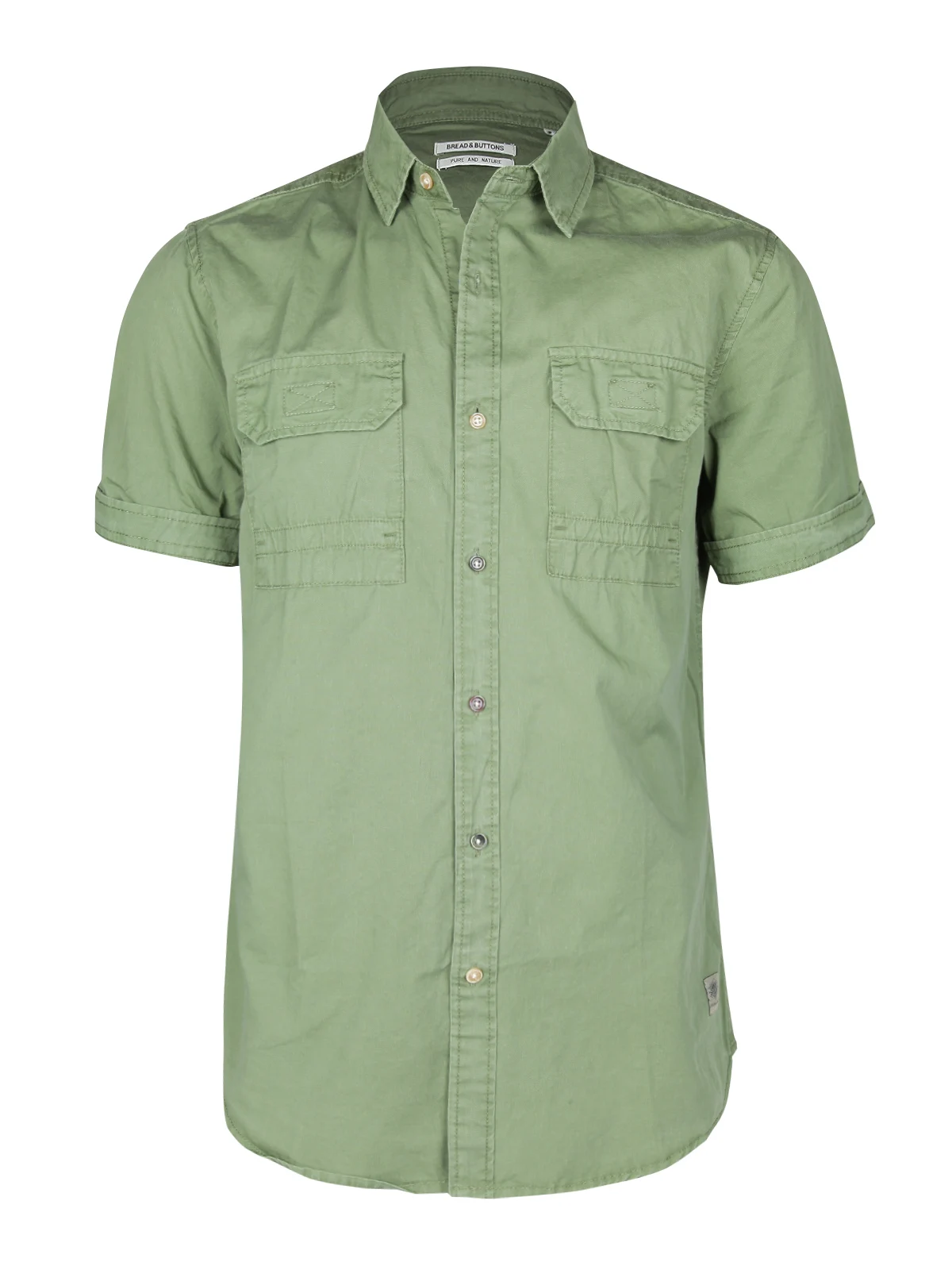 Cotton short sleeve shirt with pockets-in Casual Shirts from Men's