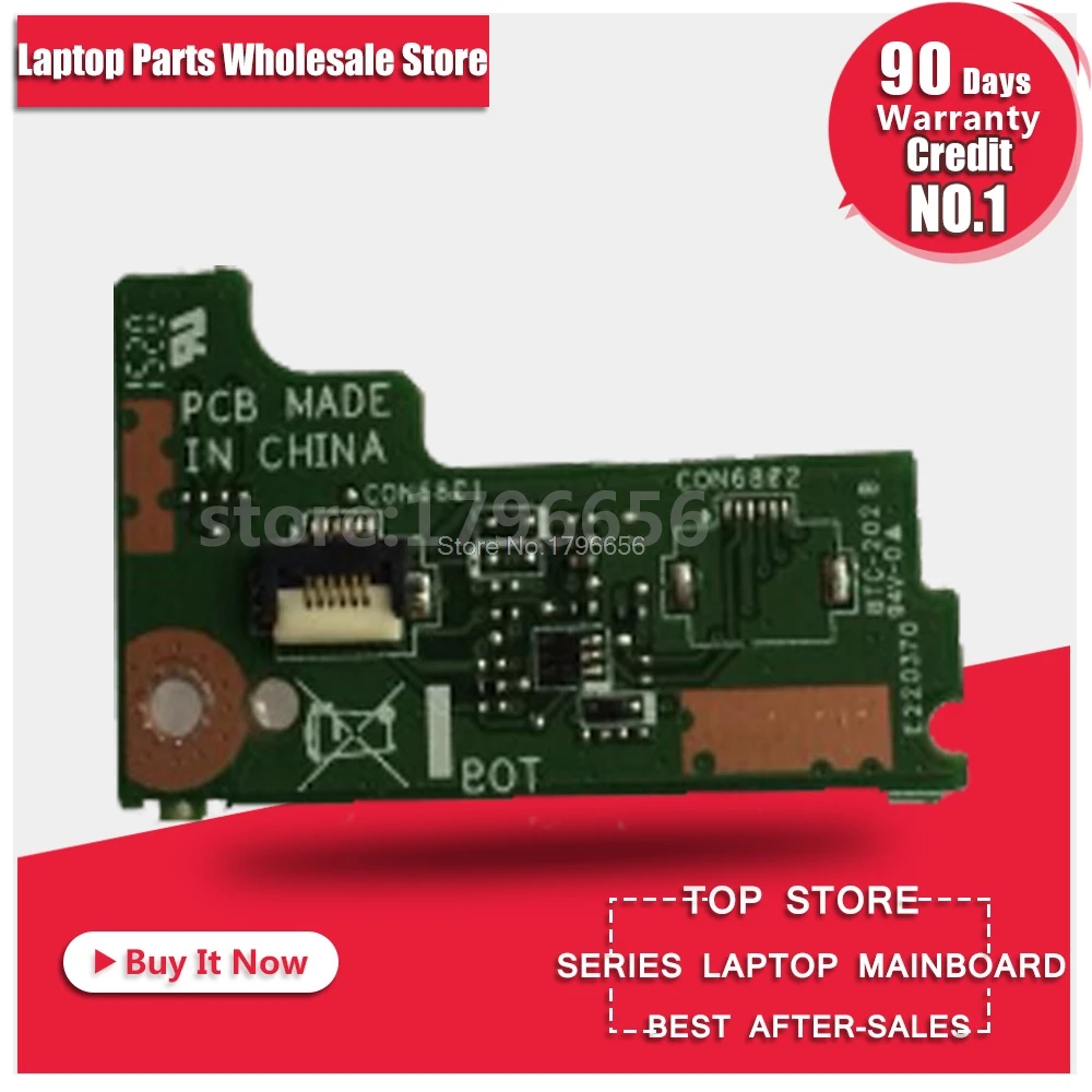 preço X750DP Original Para X550 K550D K555Z X750DP X550ZE X750DA VM590Z X550DP X555Z X550ZA PC Placa de Potência Interruptor da BABÁ X750DP PWR trabalho