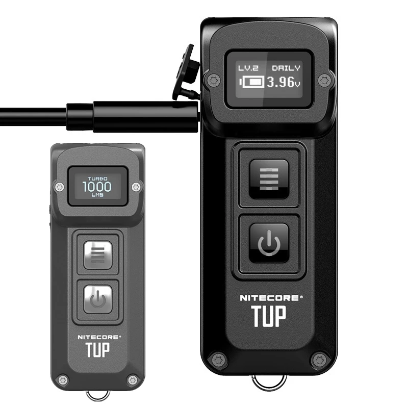 

Nitecore TUP 1000 Lumen LED Mini Flashlight Rechargeable Keychain Micro-USB Cable Outdoor Self-defense Tools
