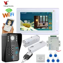 Yobang Security 7″ TFT Wired / Wireless Wifi RFID Password Video Door Phone Doorbell Intercom System with Electric Lock