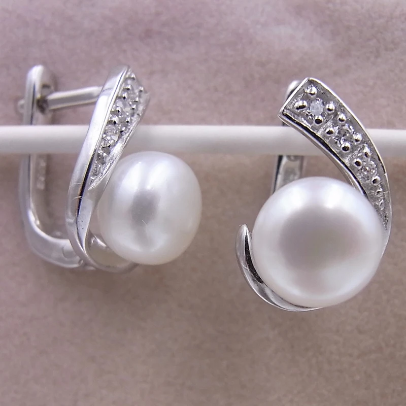 Sinya natural pearls hoop earring (5)