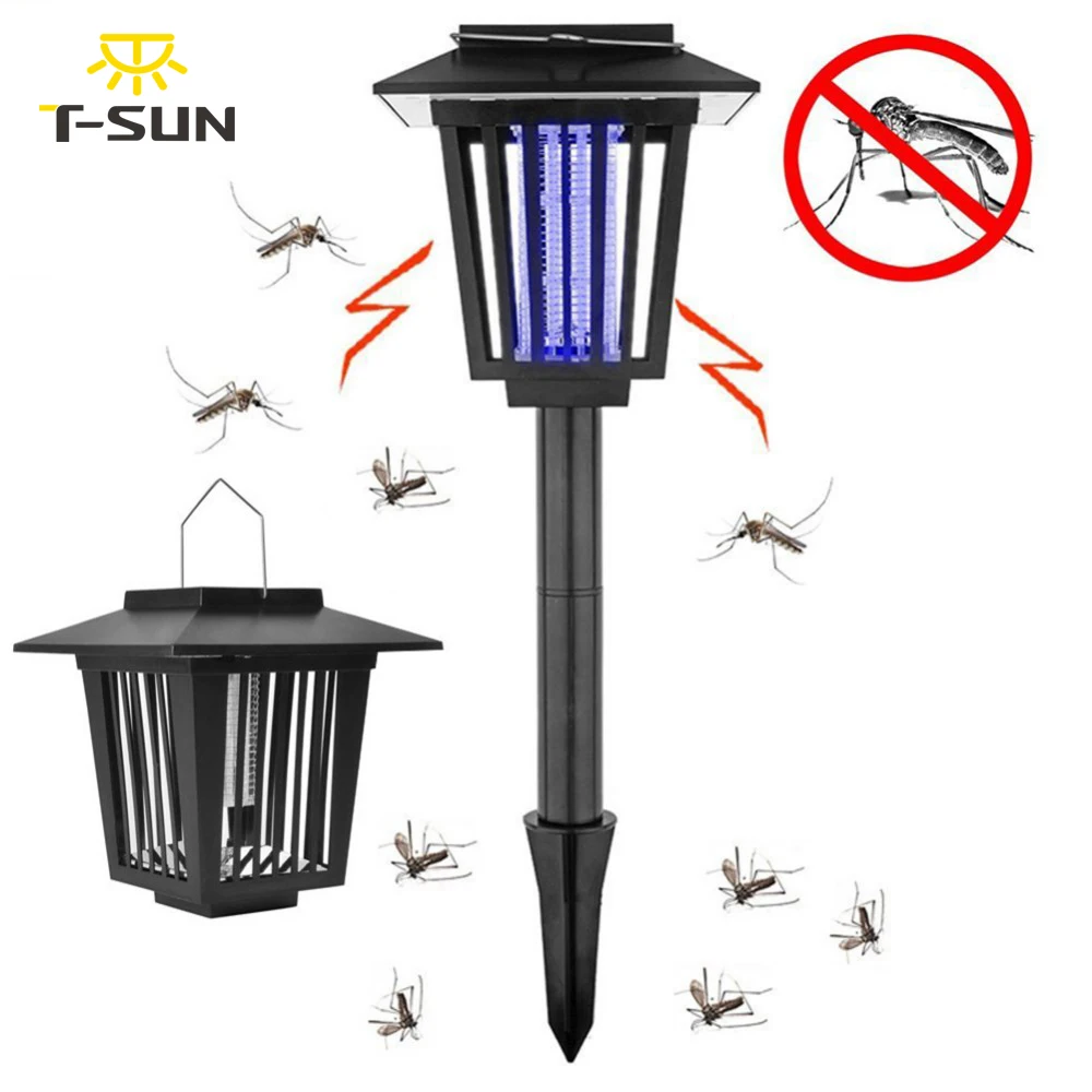 T SUNRISE 3 LED Mosquito Killer Lamp Outdoor Solar Power Energy Charger