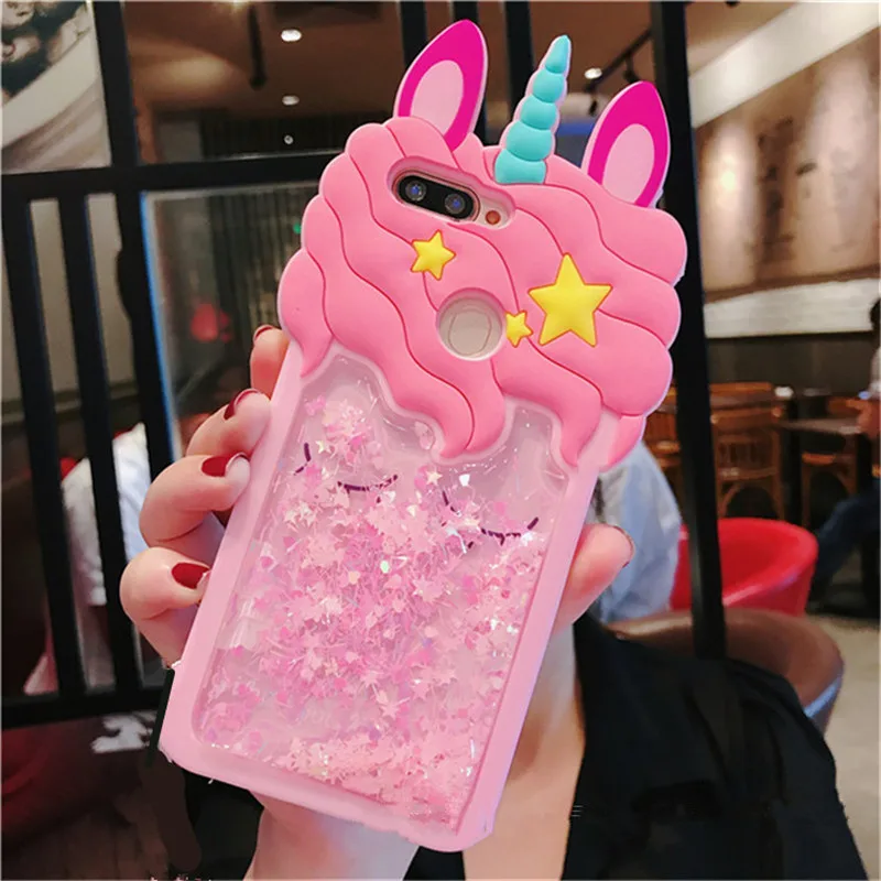 3D Silicon QuickSand Kỳ Lân Hoạt Hình Mềm Mại Dành Cho iPhone 5 5S SE 5C 6 6S 7 Plus 8 plus X XS Max XR Dành Cho iPhone XS Max IP11 wildflower phone cases