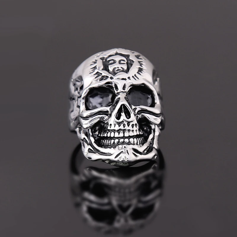 2019 оптовая продажа недорогой стильный Hell Death мужское кольцо с черепом никогда не