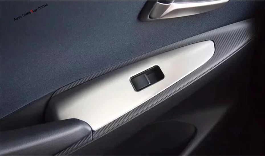Yimaautoпланки подходят для Mazda 2 Demio- правый Привод подлокотник на внутреннюю сторону двери Кнопка Подъема Окна панель Крышка отделка