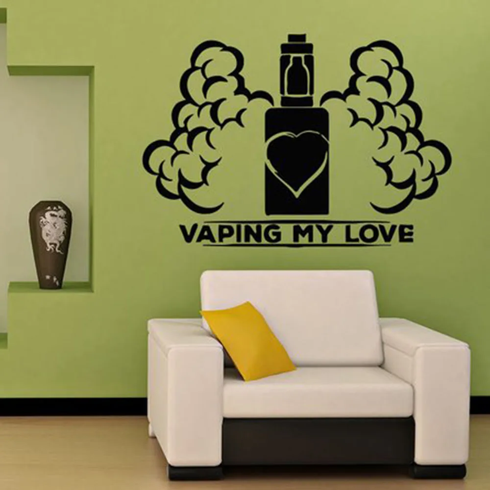 Vape Store настенные наклейки с цитатами художественные окна украшения двери декоры