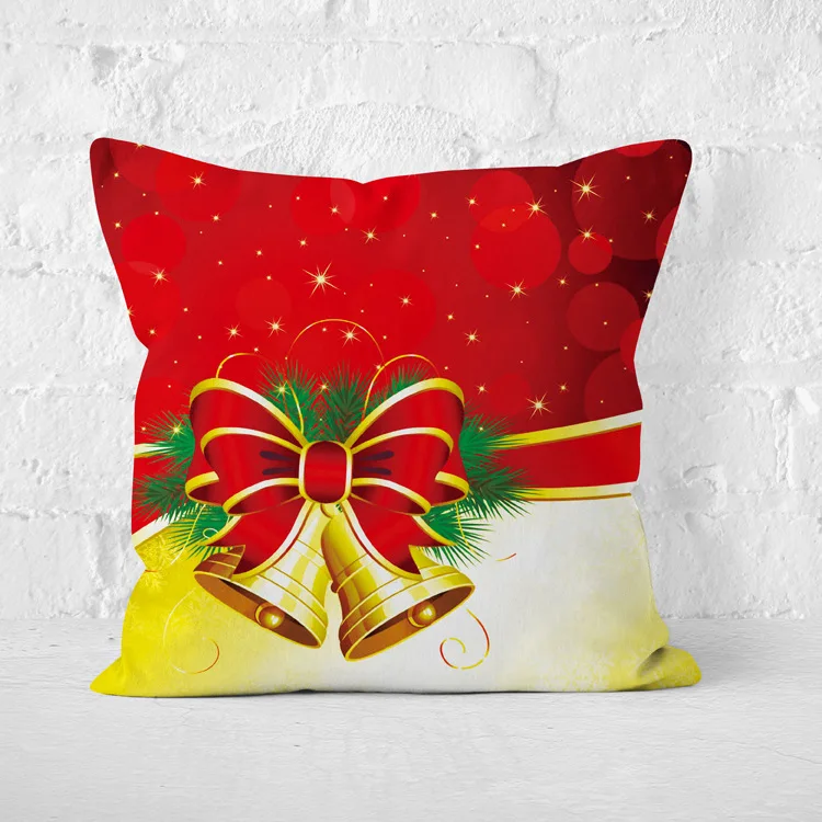 Christmas Decoration for Home Christmas Pillow Case New Year Decoration Santa Claus Plus Pillow Cover - Цвет: Серебристый