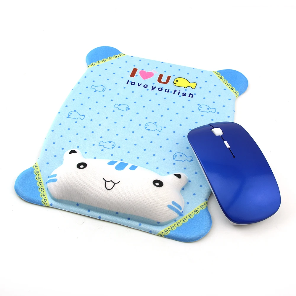 Ergonomic Mouse Pad Anime 3D Wrist Rest Support Silicone Memory Foam Mousepad Gaming Pad For Gamer PC Laptop Desktop For Girls