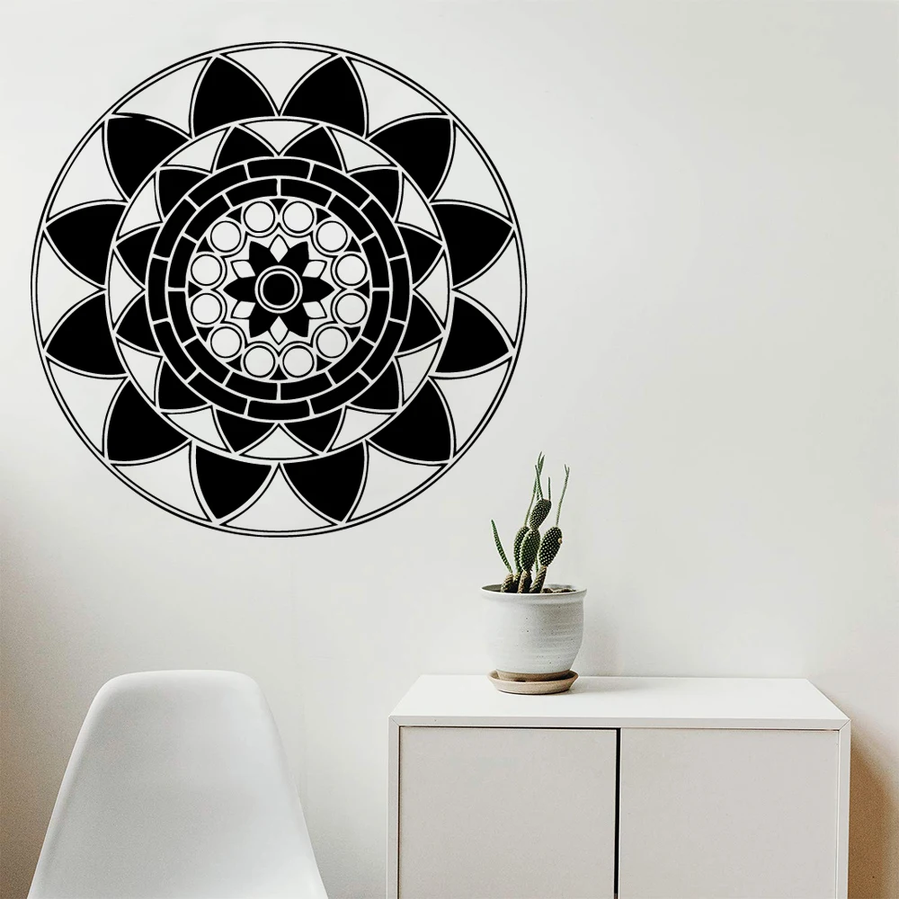 

Classic datura mandala Wall Stickers Home Decoration Wall Decals Art Decals muursticker adesivo de parede
