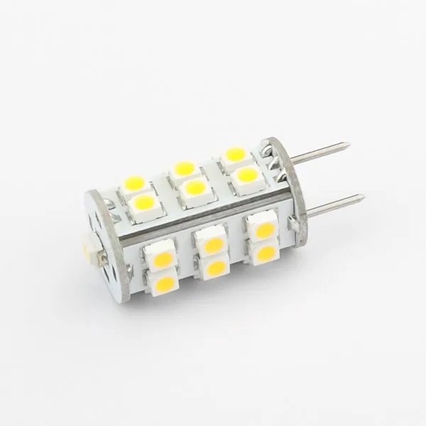 

Free shipment! 25LED Wide voltageDC10-30V/AC8-20V SMD3528 LED GY6.35 Bulb White Warm White 10pcs/lot