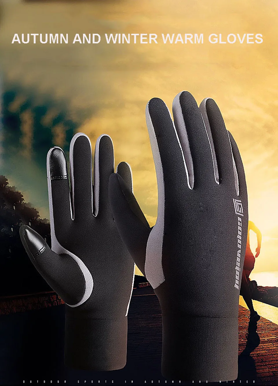 Унисекс перчатки для велоспорта с сенсорным экраном черные перчатки для вождения теплые велосипедные перчатки зимние теплые варежки мужские