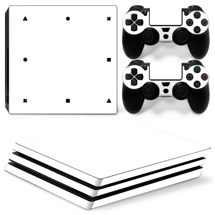 

PS4 Pro White Skin Sticker Cover For Sony Playstation 4 Pro Console&Controllers