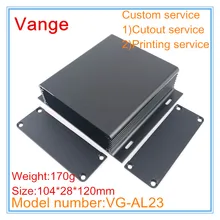 1 шт./лот впрыска настенный корпус 6063-T5 алюминиевый распределительная коробка чехол 104*28*120 мм два цвета доступны для PCB