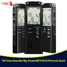 Портативный 32 Гб диктофон USB Профессиональный 96 часов lcd диктофон цифровой Аудио Диктофон с WAV MP3 плеером